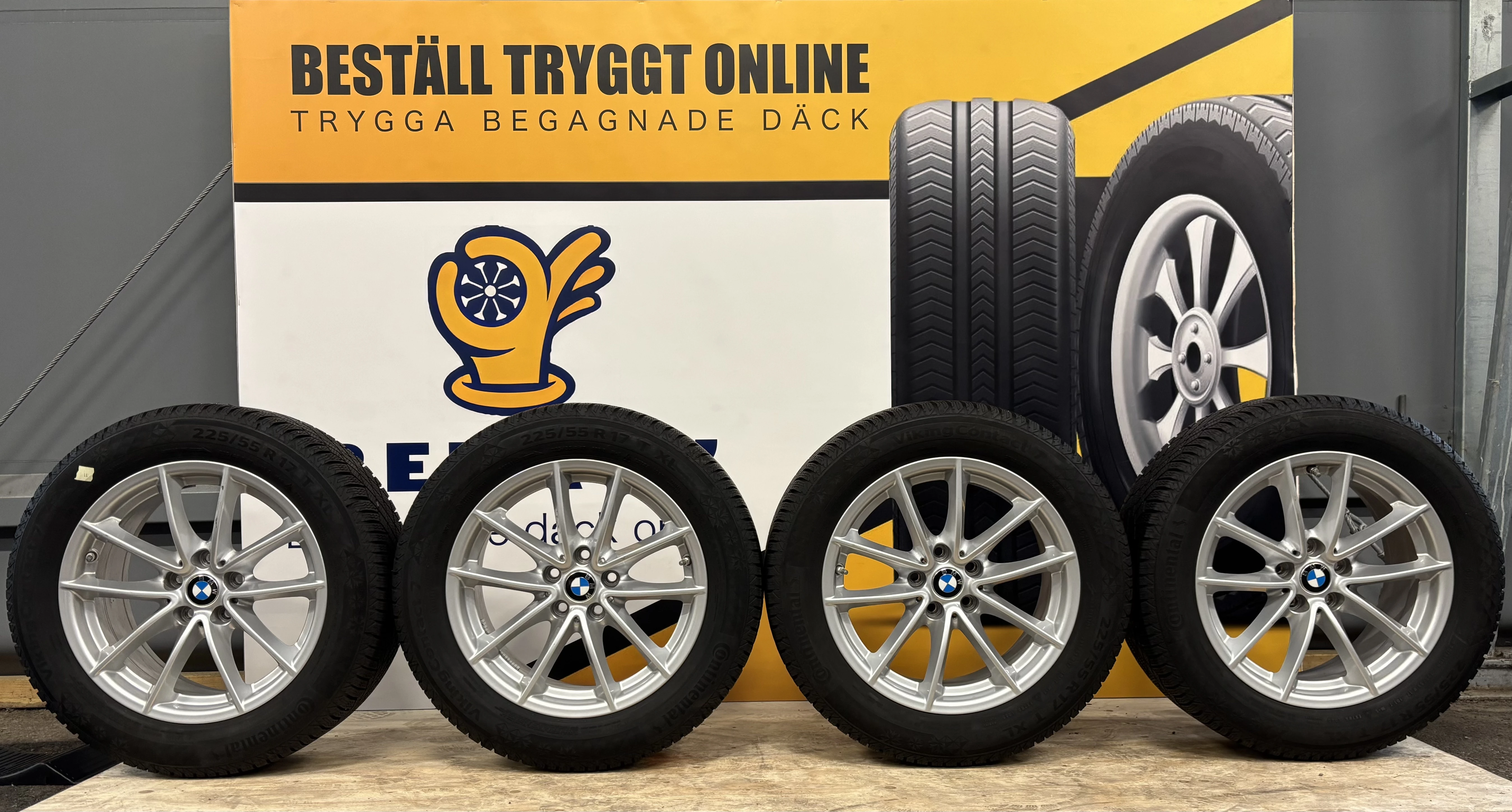 BMW 5,6-serie + X3,X4 225/55/17 Friktion (M+S)