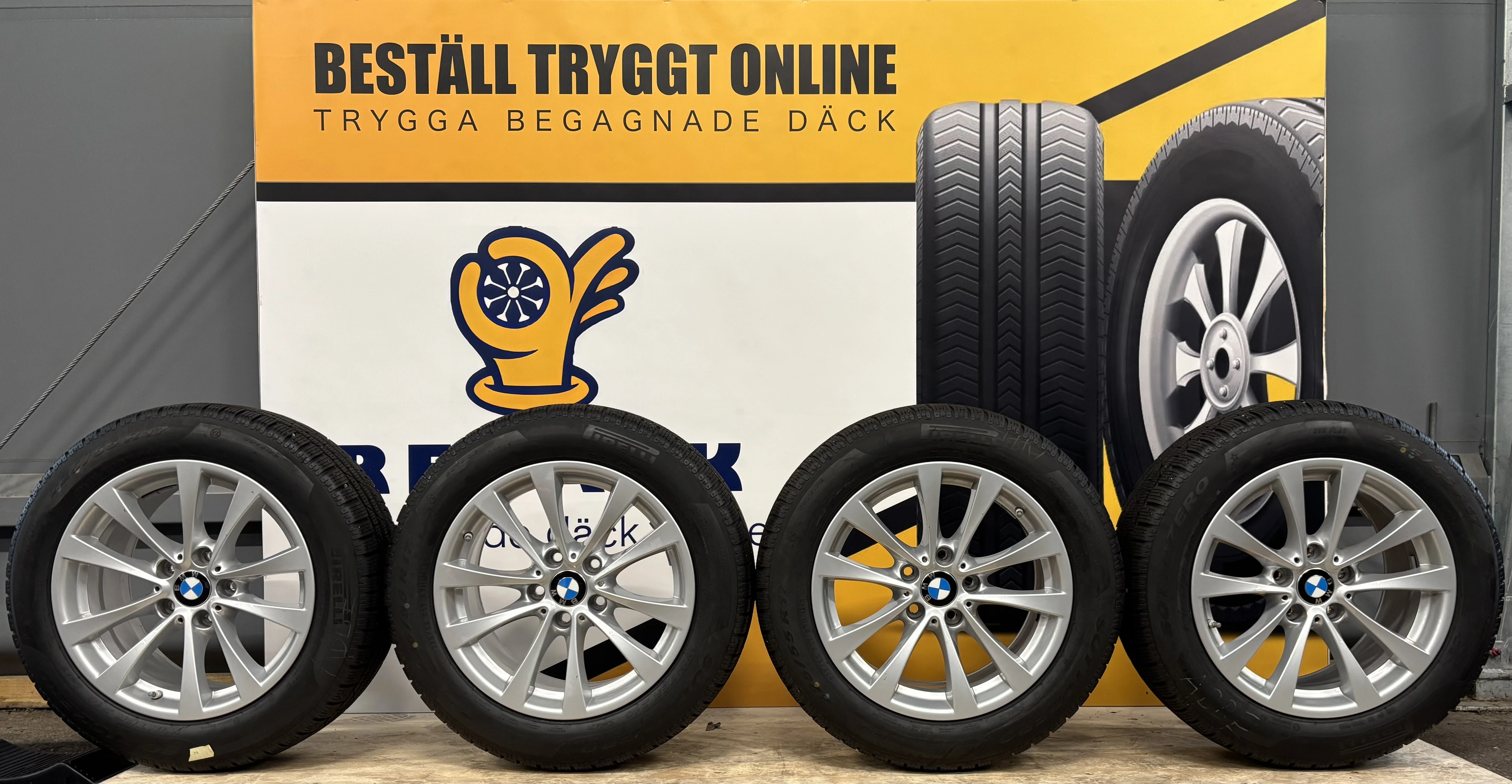 BMW 5,6-serie + X3, X4 225/55/17 Friktion (M+S)